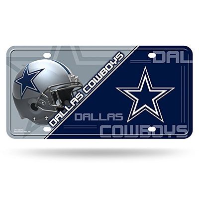 Rico Industries NFL Dallas Cowboys unisex Dallas Cowboys registreringsskylt Metaldallas Cowboys registreringsskylt metall, lagfärg, en storlek
