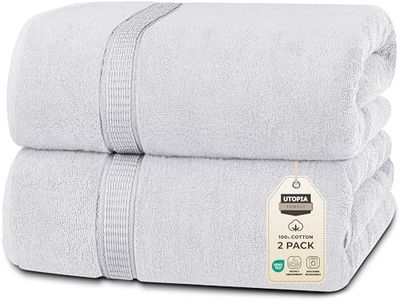 Utopia Towels - Telo da bagno Jumbo di alta qualità (90 x 180 cm, 2 pezzi) - 100% cotone filato ad anello, altamente assorbente e ad asciugatura rapida, telo da bagno extra large - asciugamano super