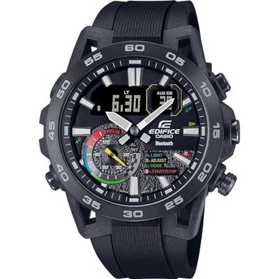 Casio Men Analogue-Digital Quartz Watch with Plastic Strap ECB-40MP-1AEF