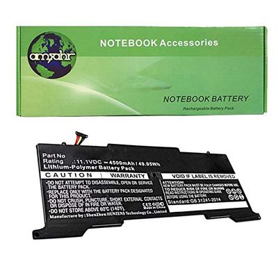 Amsahr C32N1301-03 - Batería de reemplazo para ASUS C32N1301, UX31LA (Incluye Auricular estéreo) Color Gris