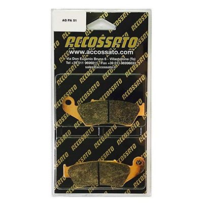 accossato agpa51or-p39822 Pastillas freno, Color Negro, Talla única