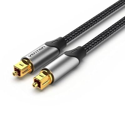 Watio Wave Câble audio - Fibre optique de 1,5 m - Gris - Haute vitesse de transmission - Idéal pour connecter des appareils audio numériques. *