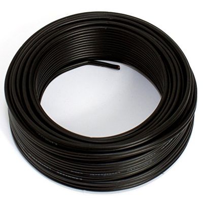 Cabo para altifalantes (2 x 0,50 mm², 10 m), preto