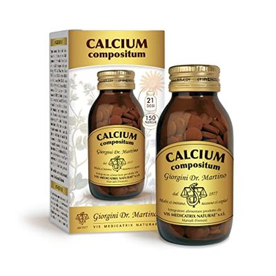 Dr Giorgini CALCIUM COMPOSITUM pastiglie - 90 g (integratore di calcio, vitamina K e vitamina D per le ossa)