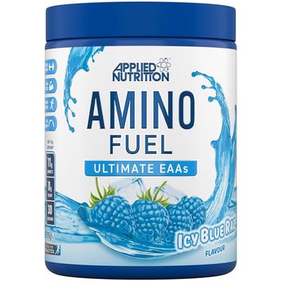 Applied Nutrition Amino Fuel - Amino Acids Supplement, EAA Essential Amino Acids Powder, Muscle Fuel & Recovery (390g - 30 Servings) (ICY Blue Raz) (New)