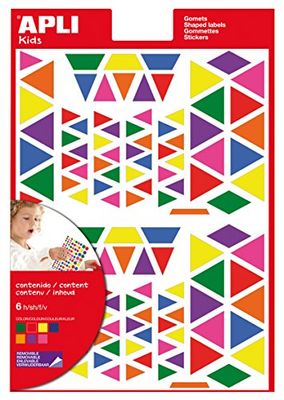 Apli Kids 13239 720 gommettes enl triangles coul ass 6F