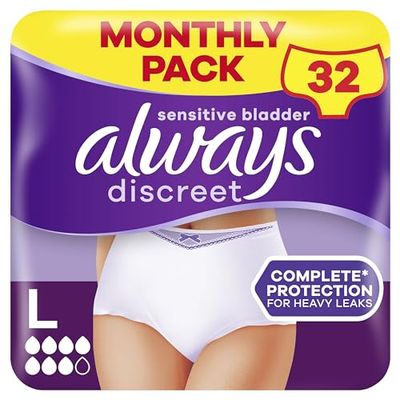 Fraldas de incontinência Always Discreet