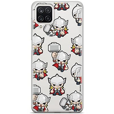 ERT GROUP mobile phone case for Samsung A12 / M12 original and officially Licensed Marvel pattern Thor 007 optimally adapted to the shape of the mobile phone, partially transparent