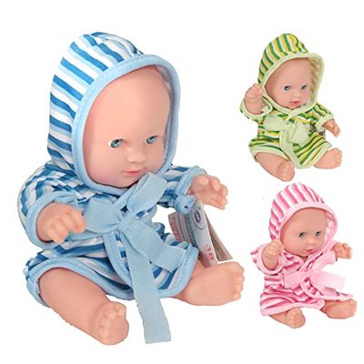 Clement Clementine – docka – barnleksak – 071235 – slumpmässig färg – vinyl – docka – baby – skyltdocka – 14 cm x 20 cm – från 18 månader