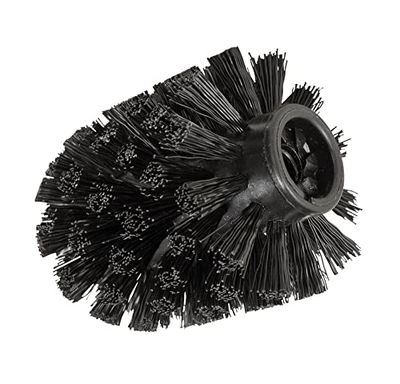 Wenko Escova de reserva preta com adaptador - com adaptador, plástico, 7,5 x 9,3 x 7,5 cm, preto