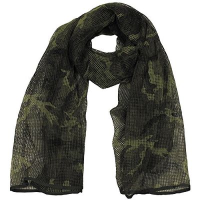 MFH Mesh sjaal camouflage sjaal 190 x 90 cm sjaal halsdoek hoofddoek camouflage, M 95 Cz Tarn, XXL