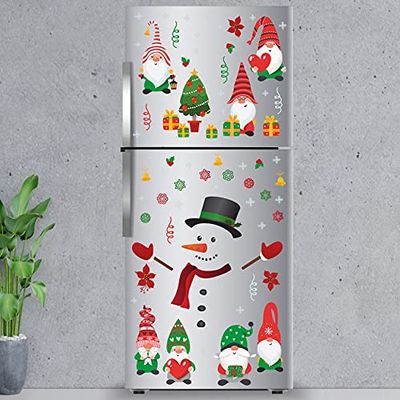 WALPLUS Kerst Combo Decoraties Muurstickers Leuke kabouters en Sneeuwman Muur Art Raam Display Klampt Display Stickers Woonkamer Verkoop Klaring Thuis Woonkamer Slaapkamer DIY Gift