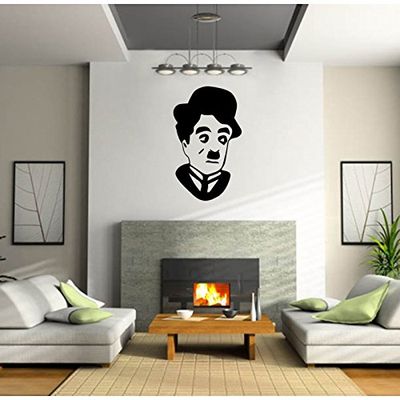 Tatoutex Stickers Charlie Chaplin - Beige, L 60cm x H 96cm