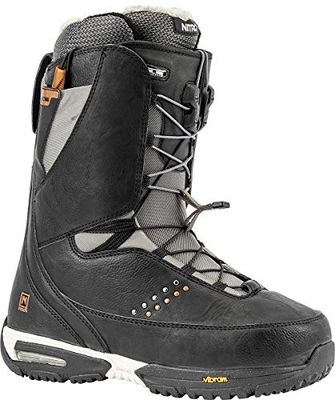 Nitro Snowboards Faint TLS '20 all Mountain Freestyle Freeride Quick Lacing System Boat Snowboard Boot, Scarponi Donna, Nero, 27.5