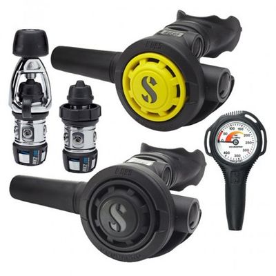 Scubapro MK2EVO INT/R095/R095 OCTO Kit de détendeur pour plongée en Eau Froide Unisex-Adult, Multicolor, Taille Unique
