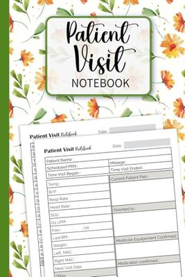 Patient Visit Notebook: Hospice Nurse Reference And Nursing Assessment log, A Nurse's Notebook for Daily Observations home Healthcare.