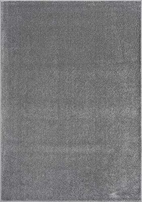 Mia's Teppiche Emma Tapis Salon, Courte Pile, 80x150 cm, Anthracite