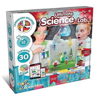 Science4you Laboratorio di Scienza per Bambini - Kit di Scienza e Gioco per il Piccolo Chimico, Laboratorio con molti Sperimenti Scientifici per Bambini, Giochi, Regalo per Bambina e Bambino 6+ anni