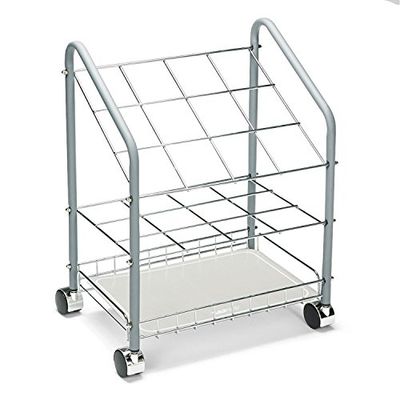 Safco Products 3090 rörformig ståltrådrulle fil 12 Compartment SILVER