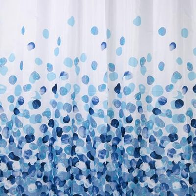Gedy Gardin 120x200 cm Dotty Vit-Blå