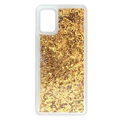 BABACO Phone Case For Samsung A51 Liquid Glitter Effect, Gold
