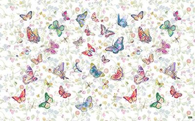 Vilber Kids Borboletas Tapete, vinil, multicolor, 75 x 120 x 0,2 cm