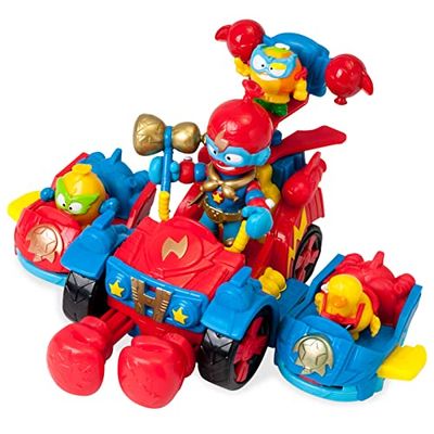 SUPERTHINGS - Balloon Boxer, Gran vehículo con Dos vehículos acoplables, 3 Superthings y 1 Kazoom Kid