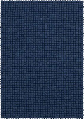 myfelt Alva Tapis, Feutre 100% Laine Vierge de Nouvelle-Zélande., Bleu foncé, 70x100cm