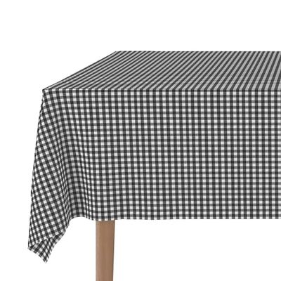 Martina Home Petit Vichy tafelkleed, TEFLONAMEERT, zwart, 250 x 140 cm