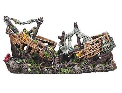 Nobby Battle Ship Acquario Decorativo, 2 x -Large 57 x 26 x 29 cm