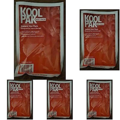 Koolpak Instant Heat/Hot Pack - 1 (Single) (Pack of 5)