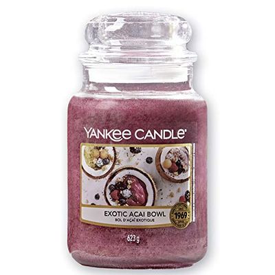 Yankee Candle Doftljus | Doftljus | Exotisk Acai-skål stor burk ljus | Bränntid: Upp till 150 timmar