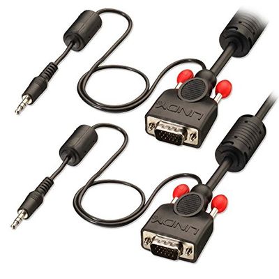 Lindy 37301 - Cabo VGA com áudio integrado (1 m)