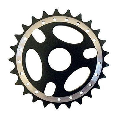 Cervus - Corrente de liga para bicicleta BMX, dentes: 25, cor preta