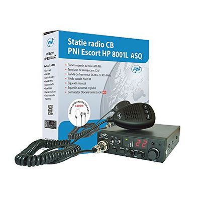 La stazione radio CB PNI Escort 8001L ASQ include cuffie con microfono HS81L