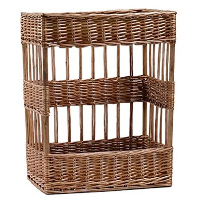 Vacchetti Cesta espositore Vimini Rettangolare, Multicolor, Medio