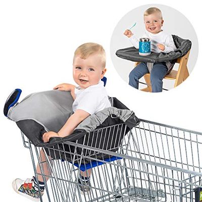 rPET HygiëneCover Beschermhoes voor winkelwagentjes en hoge stoelen, waterdicht, machinewasbaar, compact en duurzaam