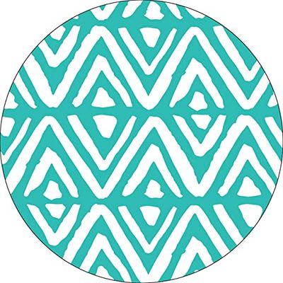 Bonateks, Ronde digitaal bedrukte muismat, antislip onderkant, voor kantoor en thuis, diameter: 22 cm