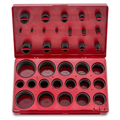 NEIKO Kit variedade de anéis de borracha 407, anéis de vedação de juntas Buna-N e anéis tóricos de substituição, 32 tamanhos SAE, kit de 407 peças