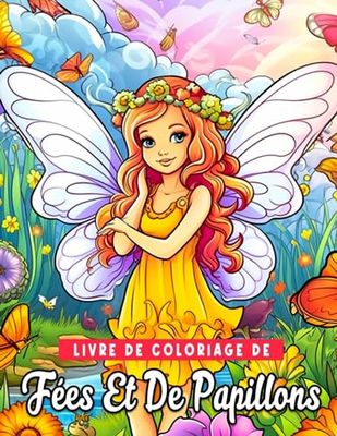 Livre de coloriage de fées et de papillons: 30 pages de beauté envoûtante à colorier parfait pour les fans de tous âges cherchant à se détendre Option de cadeau idéale