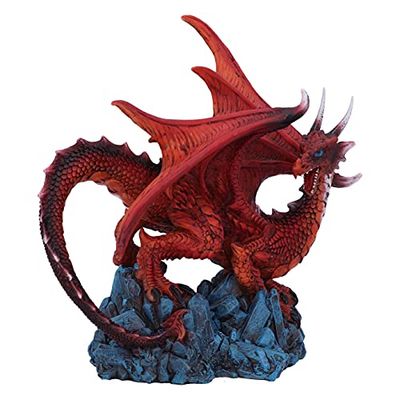 Nemesis Now Figurka smoka Crimson Guard 16,5 cm, czerwona, U5543T1