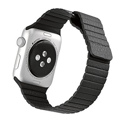 NK H421 – Tracolla per Apple iWatch, colore: nero