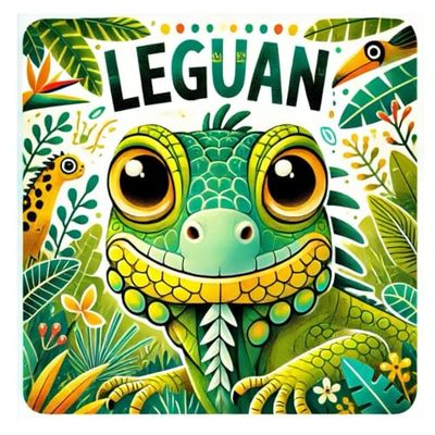 Niedliche Leguane Malbuch: 50 charmante Illustrationen der exotischen Kletterkünstler: Für Kinder und Erwachsene zum Ausmalen und Schmunzeln