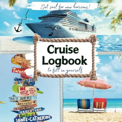 Set sail for new horizons! Cruise Logbook to fill in yourself: A stylish travel journal designed to capture your experiences with flair | The perfect accessory for your cruise adventure!