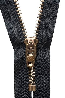 YKK Cerniera Semi-Automatica, No. 580 Nero, 15 cm Length