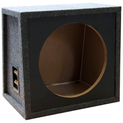 Necom MDF Caisson Vide pour Subwoofer 12-inch/30cm 2x connexion, Blanc.