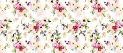 d-c-fix nappe de table toile cirée en plastique sans PVC Saut Fleurir - anti-tache - linge enduite pour intérieur et extérieur - 220 cm x 150 cm rectangulaire
