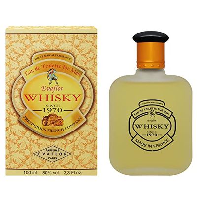 WHISKY Eau de Toilette (EDT) för män 100 ml • Den bästa presentidén för honom • EVAFLORPARIS