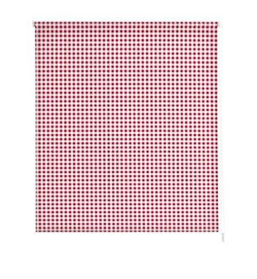 Estoralis | Cuisine | Store Enrouleur Moderne | Tissu translucide imprimé | Vichy-2 Rouge | 90 x 180 cm. (Largeur/Hauteur) Taille du Tissu 87 x 175 cm. | Stores pour fenêtres et Portes