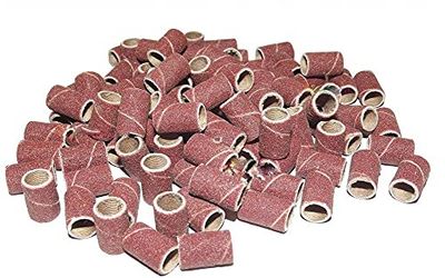 LEOFLA 100 Pezzi Cilindri Abrasivi Universali Per Fresa Manicure Ricostruzione Unghie